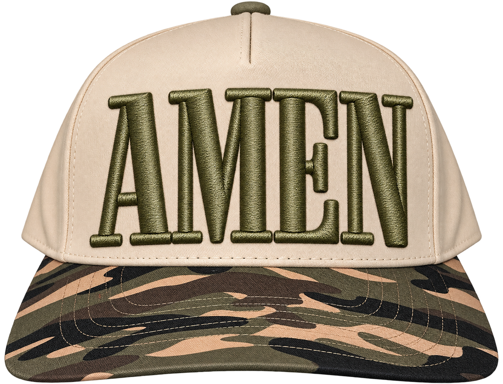 AMEN Two Tone Canvas Trucker Hat