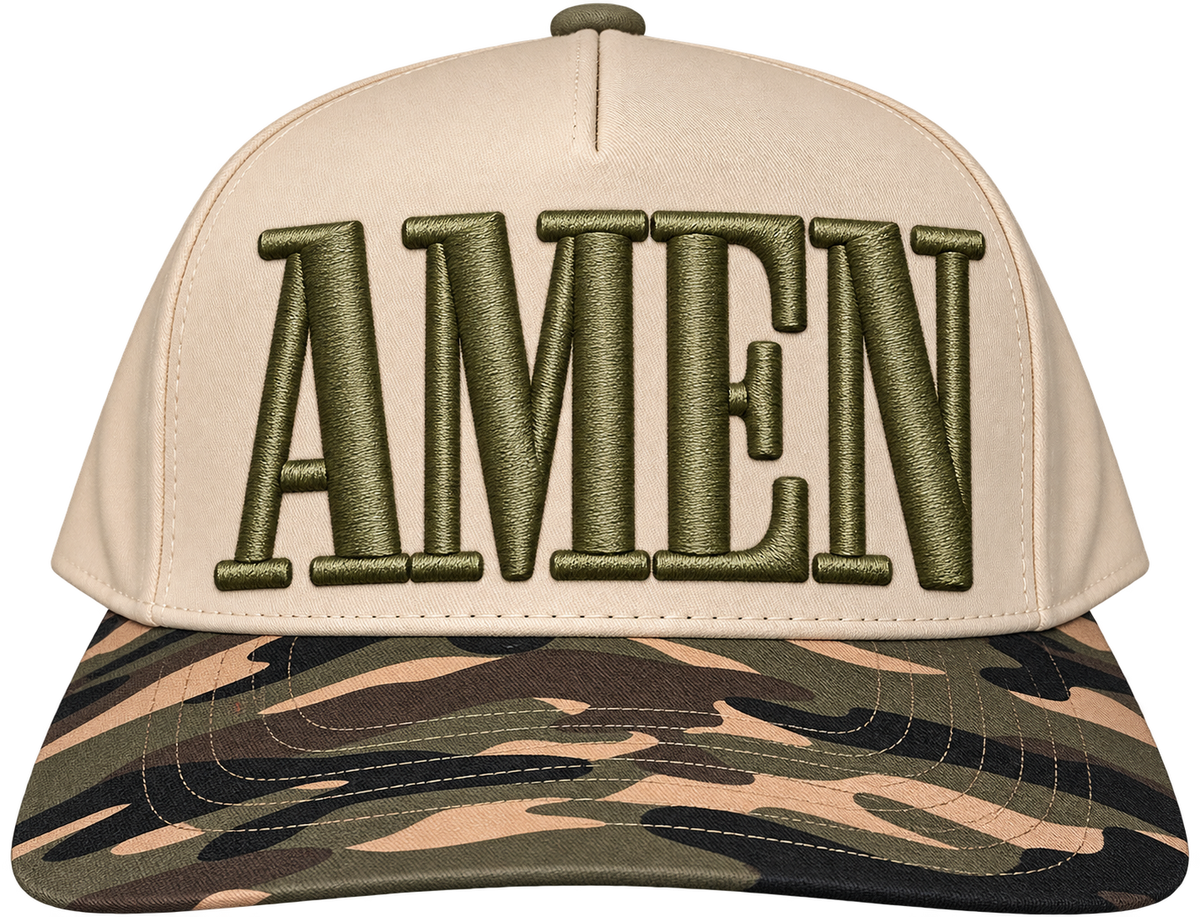 AMEN Two Tone Canvas Trucker Hat
