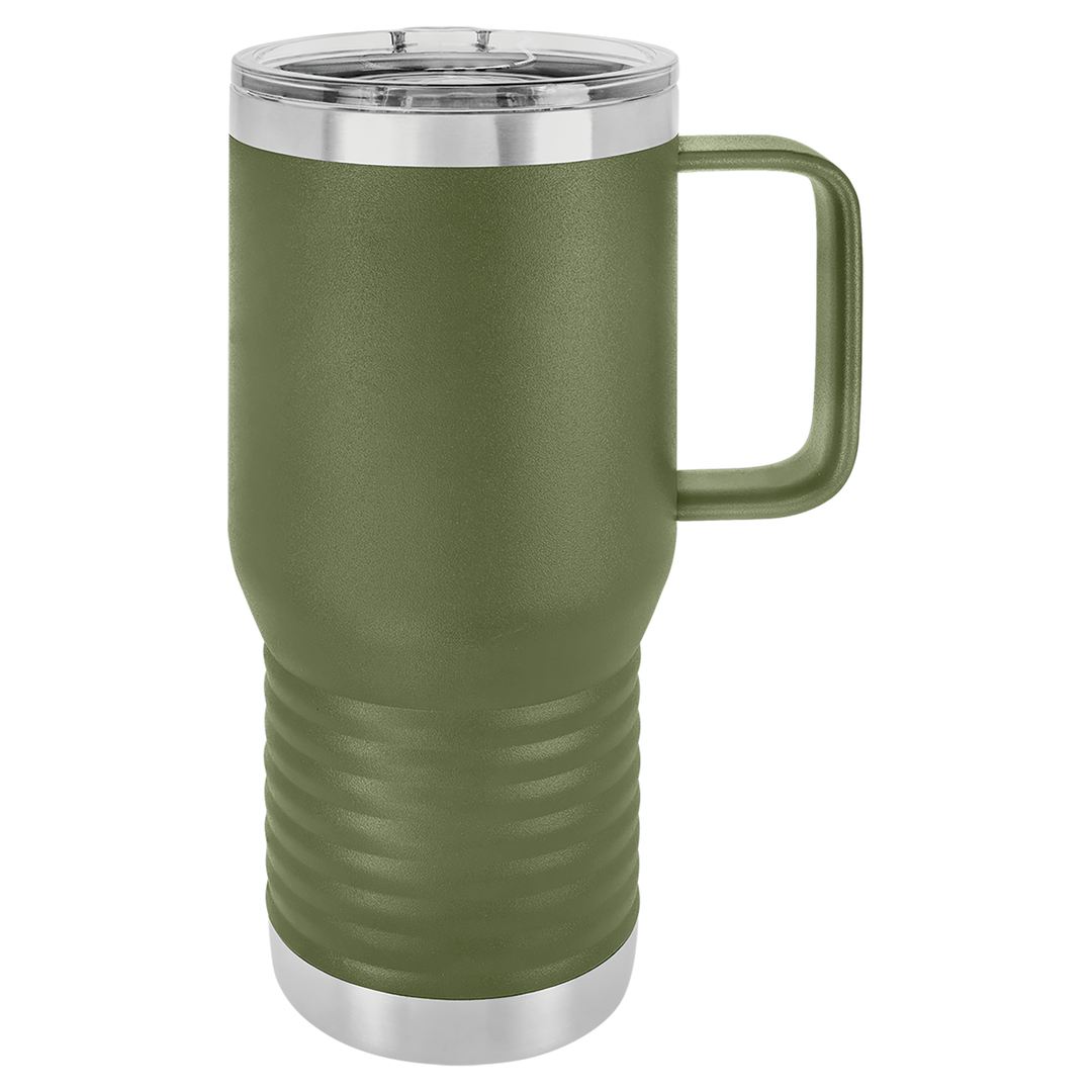 20 oz Polar Camel Insulated Travel Mug with Handle