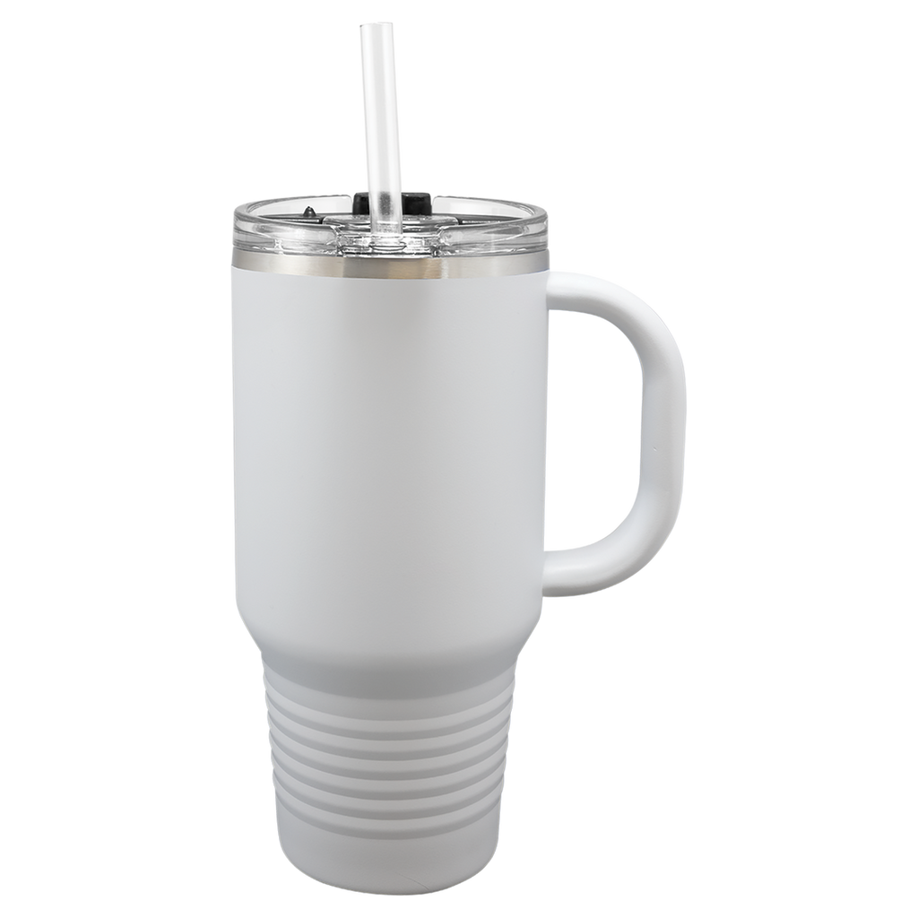 32 oz. Polar Camel Insulated Travel Mug with Handle and Straw