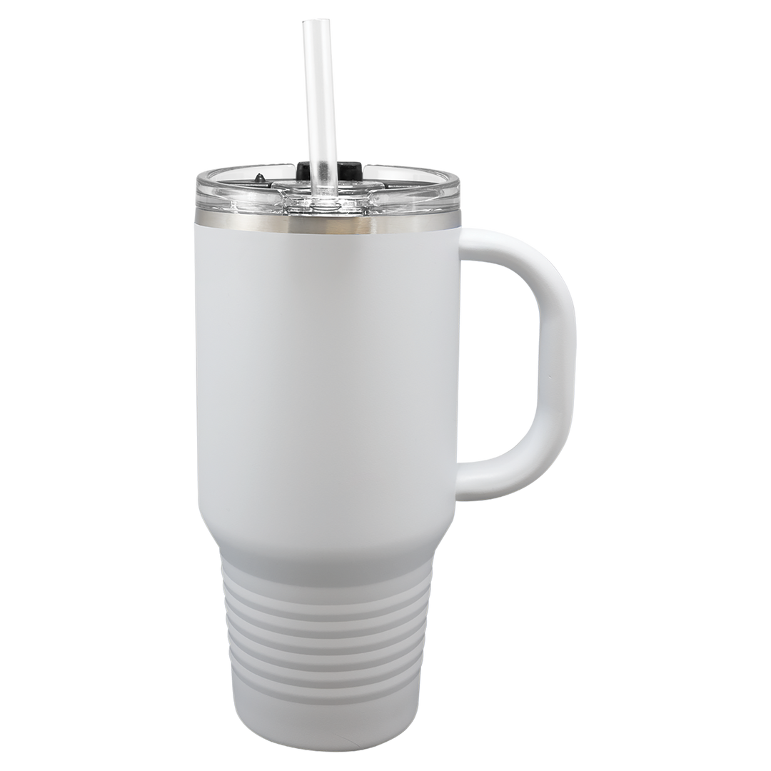 32 oz. Polar Camel Insulated Travel Mug with Handle and Straw