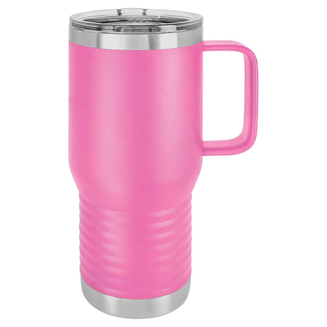 20 oz Polar Camel Insulated Travel Mug with Handle