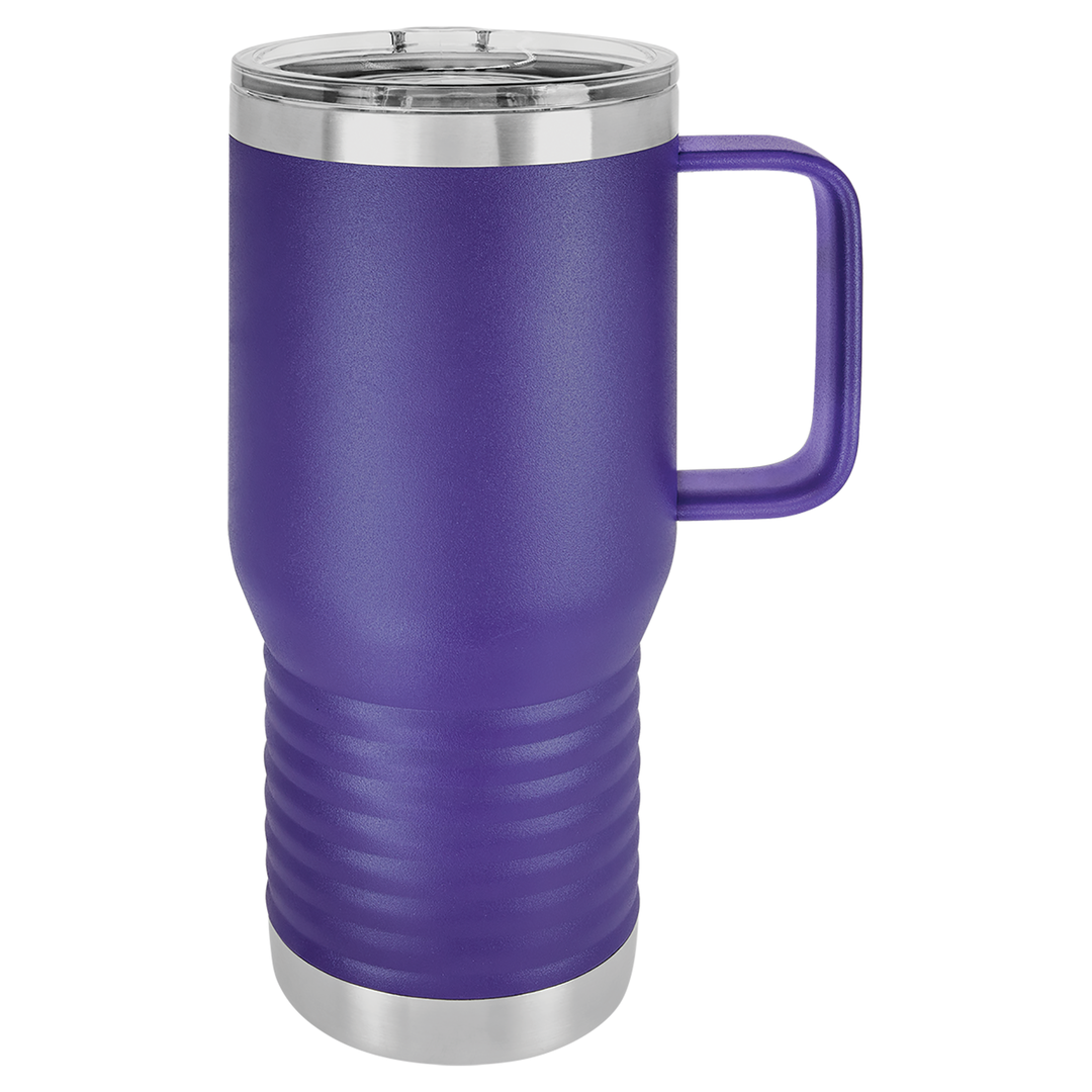 20 oz Polar Camel Insulated Travel Mug with Handle