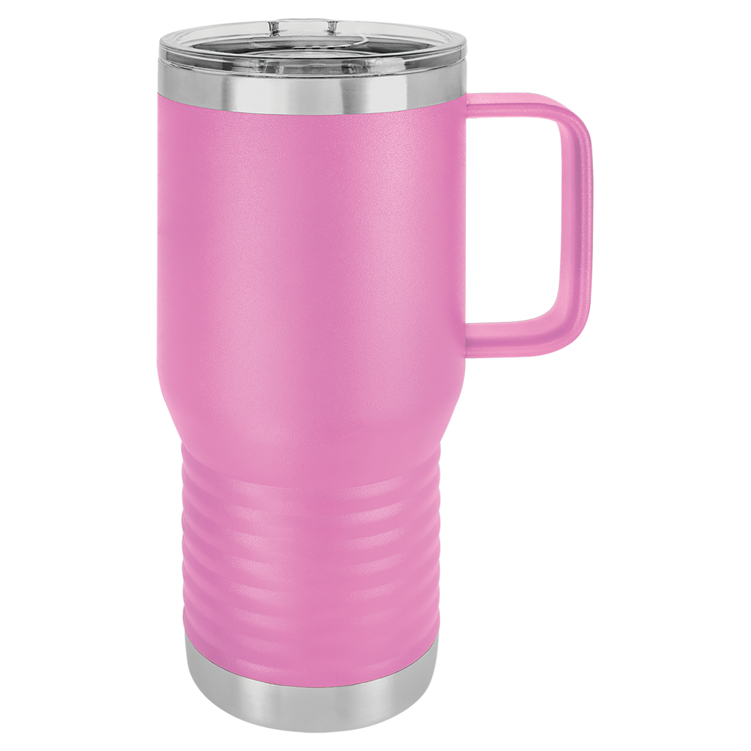 20 oz Polar Camel Insulated Travel Mug with Handle