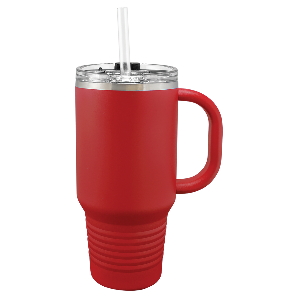 32 oz. Polar Camel Insulated Travel Mug with Handle and Straw