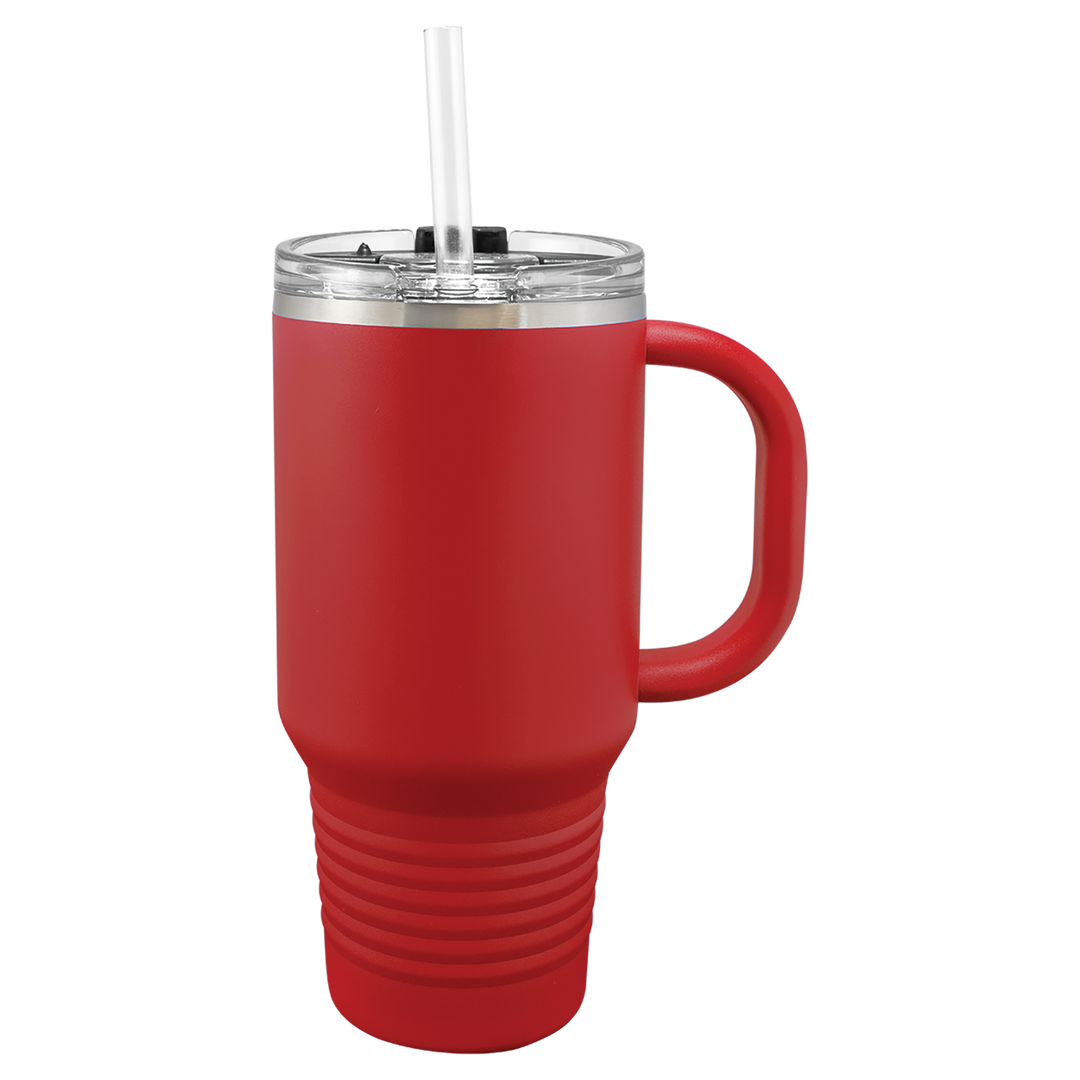 32 oz. Polar Camel Insulated Travel Mug with Handle and Straw